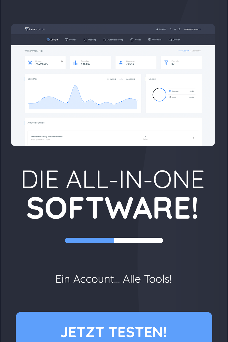 FunnelCockpit - Die All-In-One Marketing Software 2